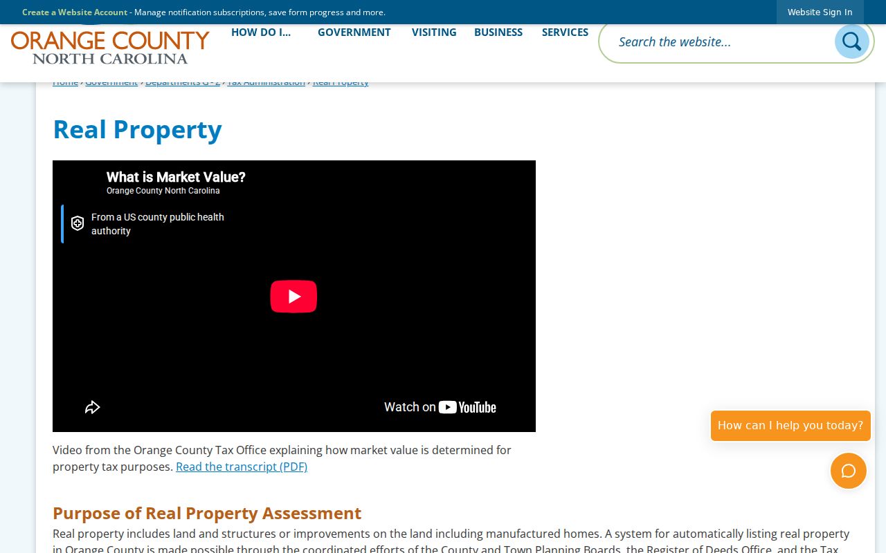 Chapel Hill residents directory Orange County real property search