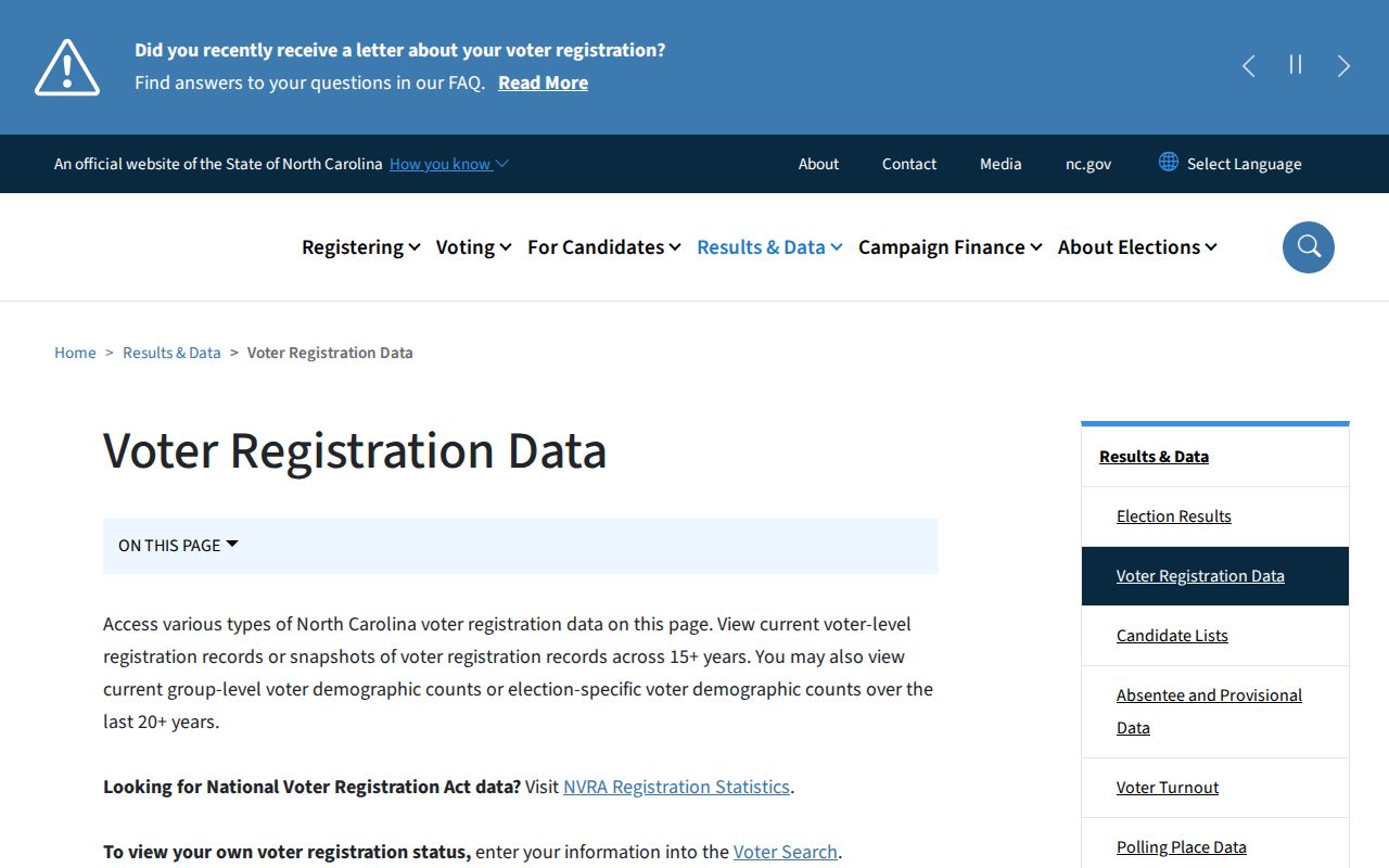 Chapel Hill residents directory North Carolina voter registration data files