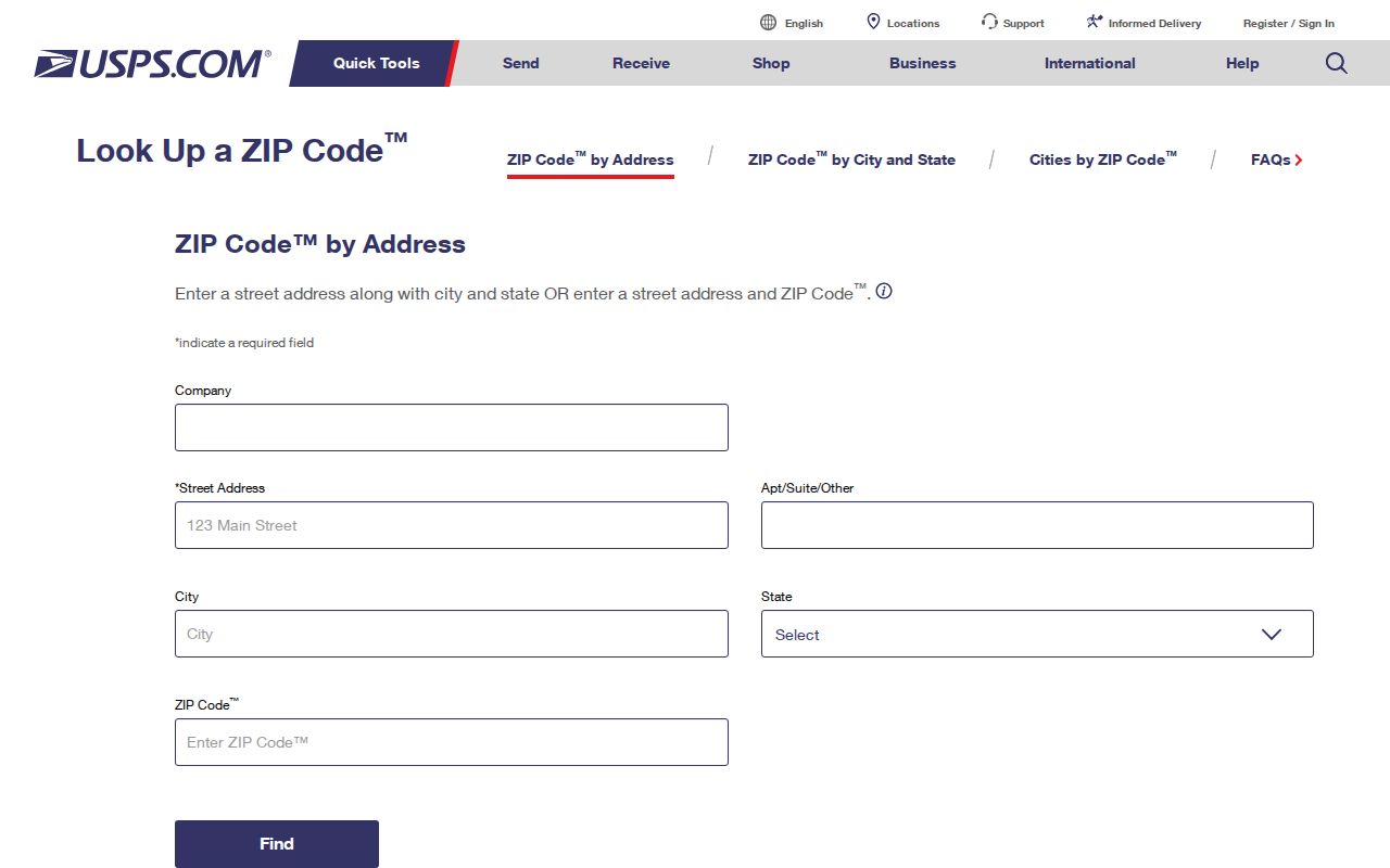 Chapel Hill ZIP code directory USPS lookup fields